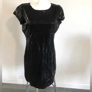 Classic Black Sequin Dress